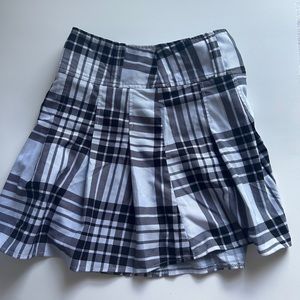 plaid mini skirt